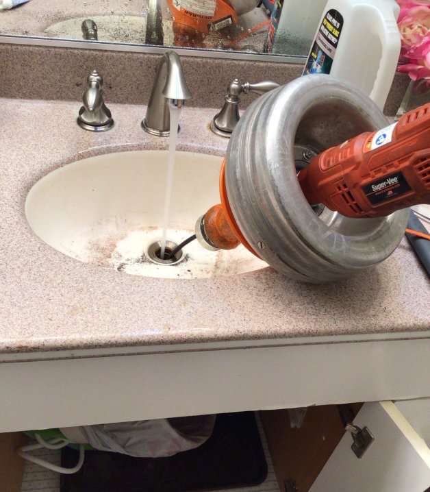 Unclogging Clogged Bathroom Sink